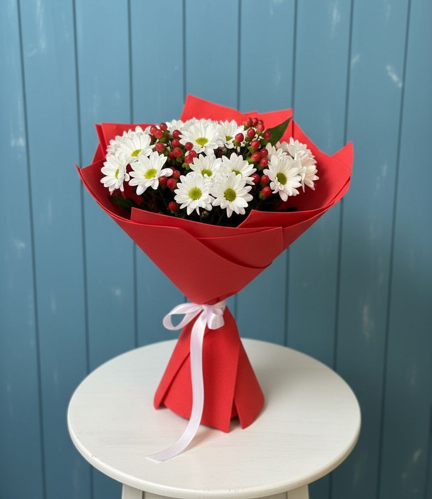 Букет цветов из: Хризантемы в Якорная Щель