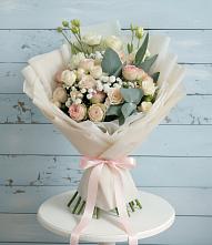 Букет цветов из:  Розы и Лизиантусы #REPLACE_PRED# Якорная Щель