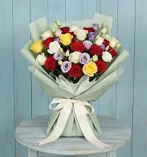 Букет цветов из:  Розы #REPLACE_PRED# Якорная Щель