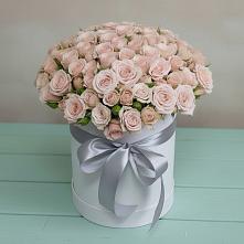 Цветочная композиция из Розы в шляпной коробке #REPLACE_PRED# Якорная Щель