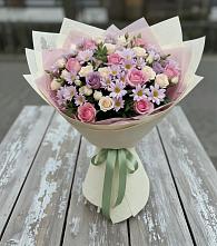 Букет цветов из:  Розы и Хризантемы в Якорная Щель