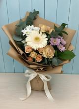 Букет цветов из:  Герберы и Хризантемы в Якорная Щель