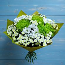 Букет цветов из:  Хризантемы #REPLACE_PRED# Якорная Щель