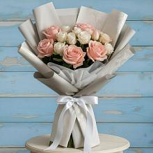 Букет цветов из:  Розы #REPLACE_PRED# Якорная Щель