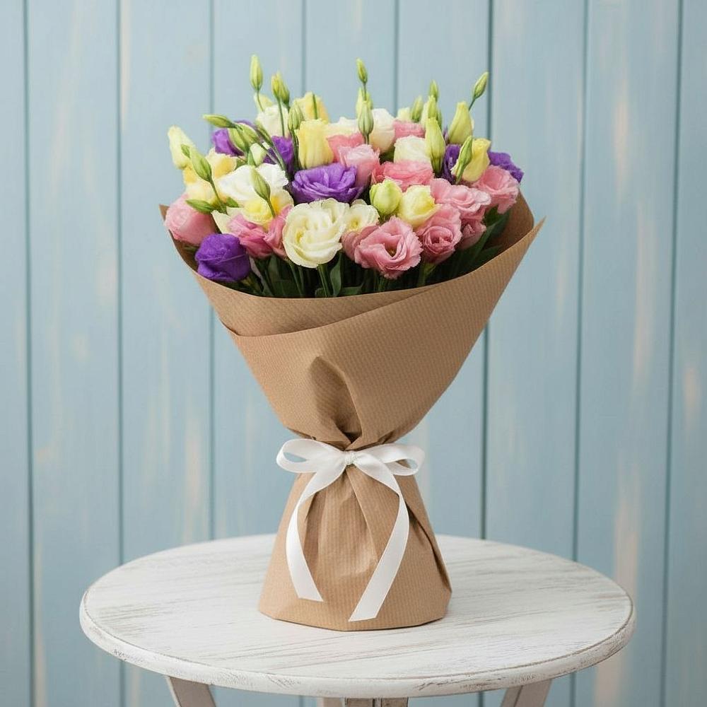 Букет цветов из: Лизиантусы в Якорная Щель