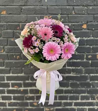 Букет цветов из:  Герберы и Хризантемы #REPLACE_PRED# Якорная Щель