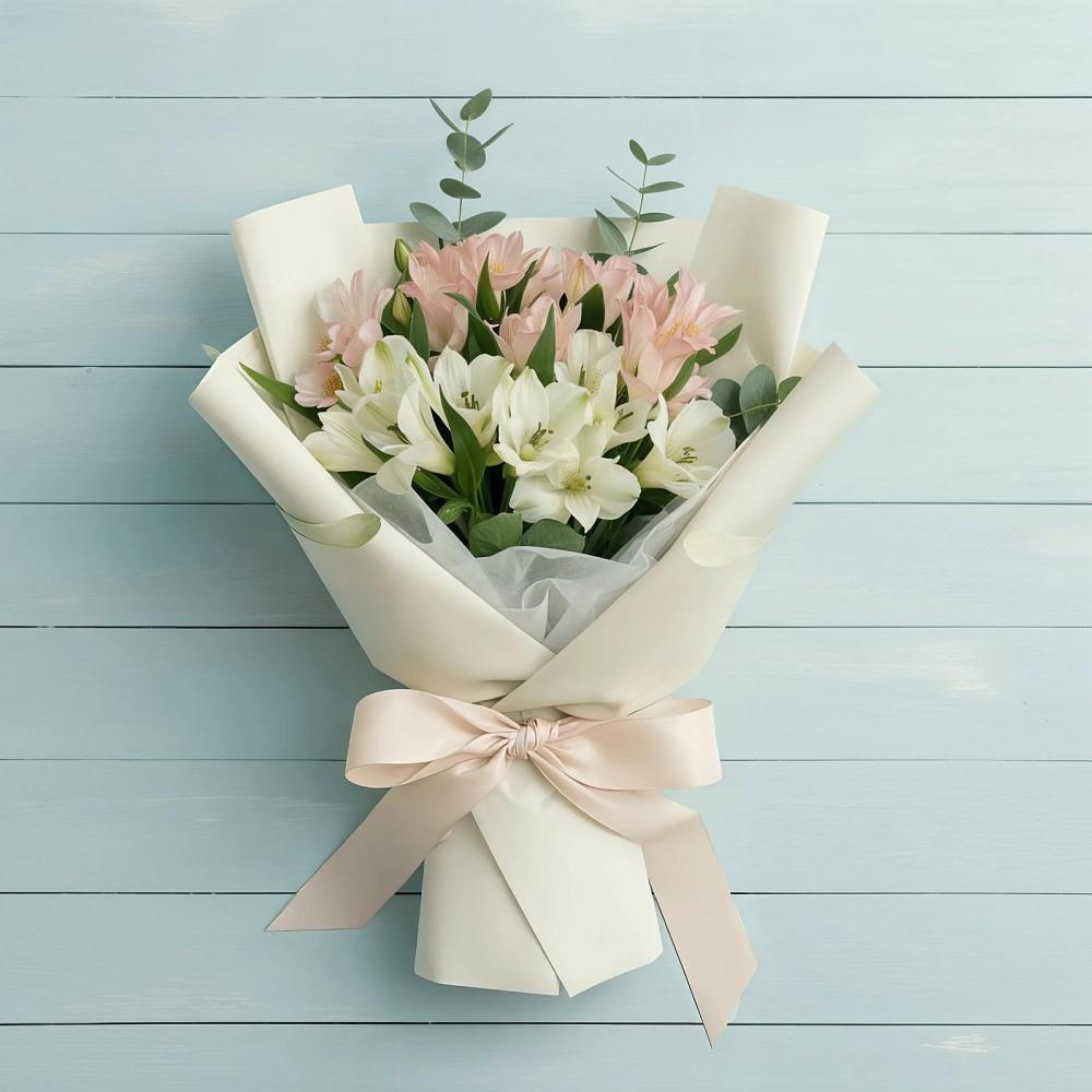 Букет цветов из: Альстромерии в Якорная Щель