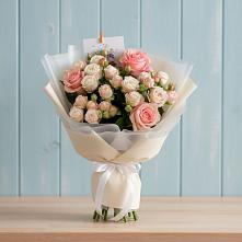 Букет цветов из:  Розы #REPLACE_PRED# Якорная Щель