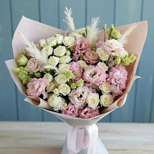 Букет цветов из:  Альстромерии и Розы в Якорная Щель