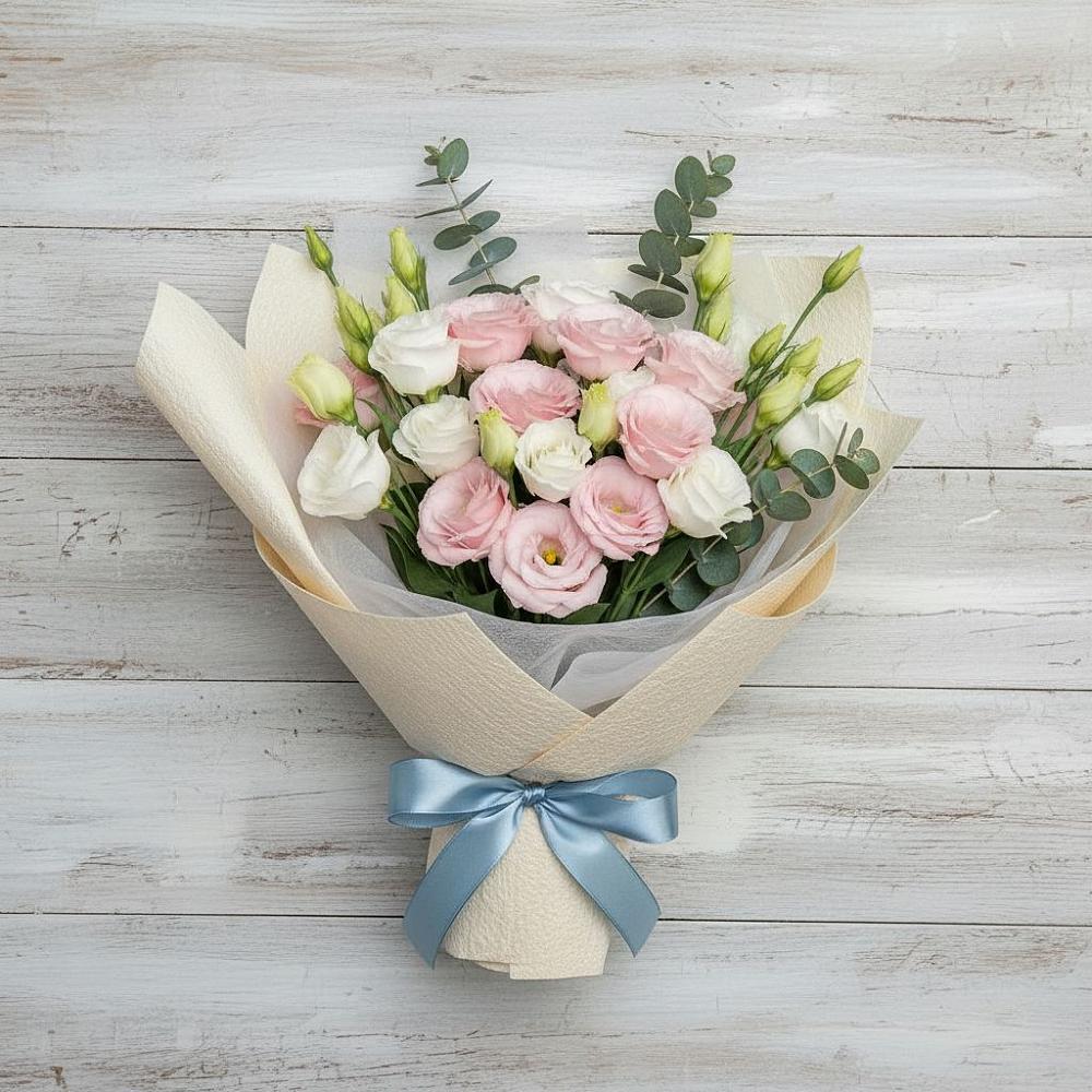 Букет цветов из: Лизиантусы в Якорная Щель